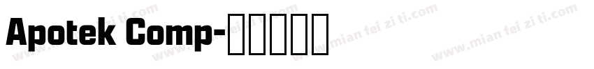 Apotek Comp字体转换